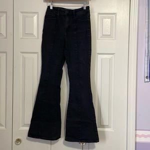 Black Bell Bottom Jeans